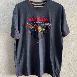 Red Rocks Amphitheatre Superheroes 2019 Concert List Morrison Colorado T-Shirt L
